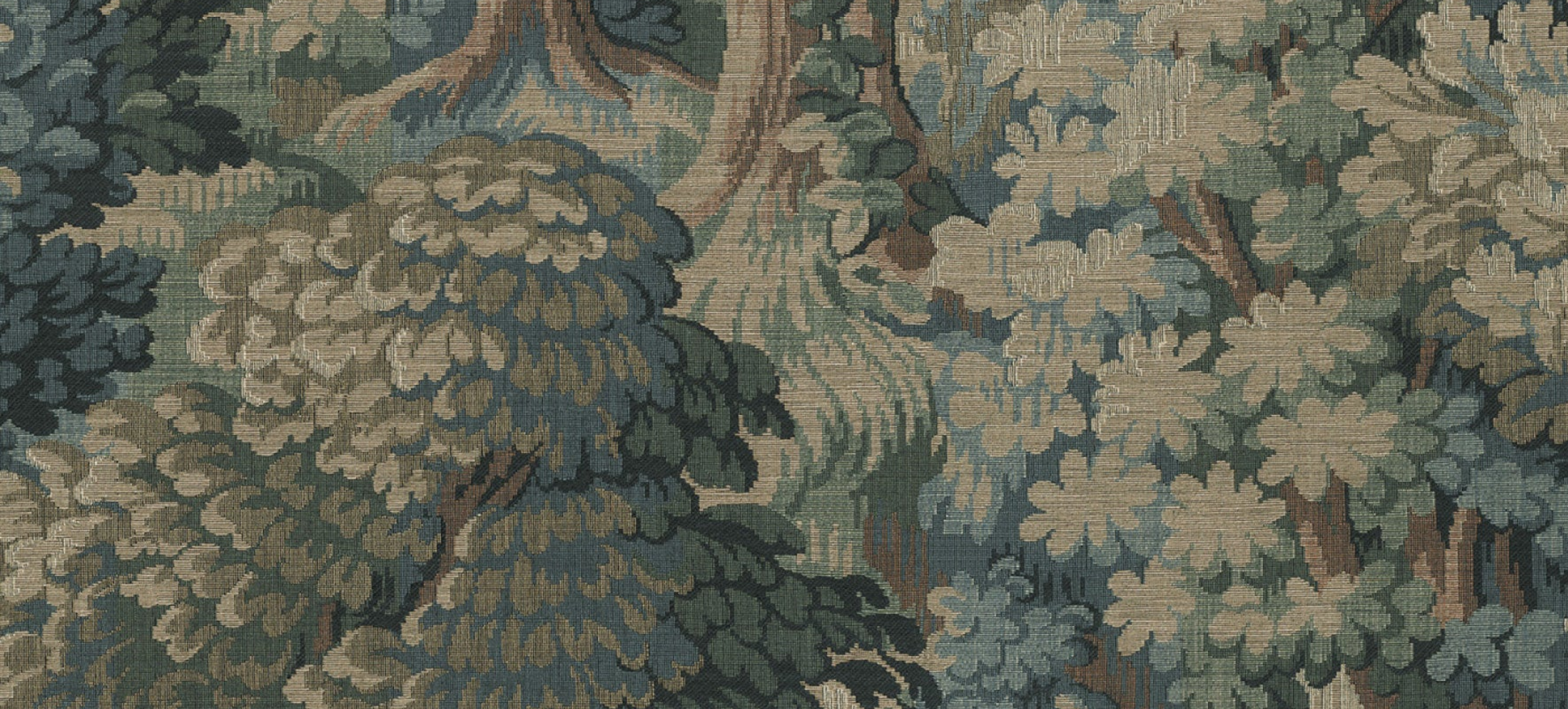 Orléans Forest Wallpaper: A Botanical Design Inspired by Antique French Tapestries
