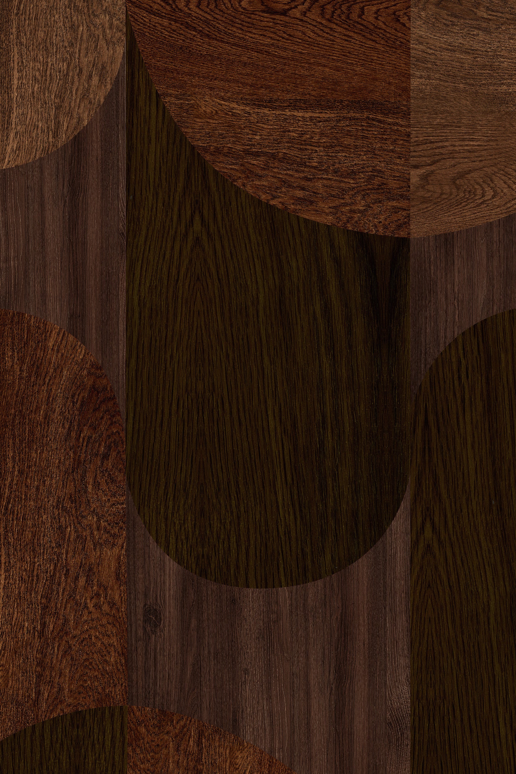 Arches Mural Mahogany Wallpaper Design