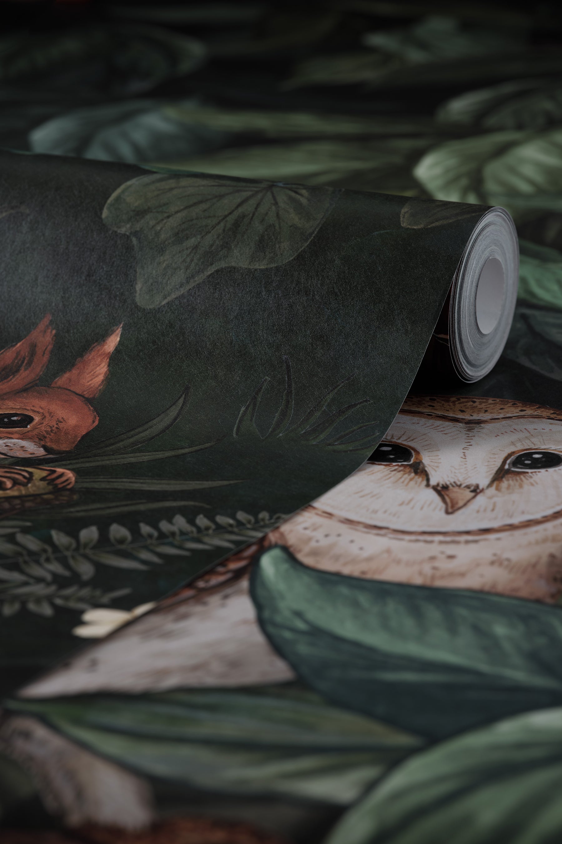 Woodland Mural Roll Detail Image