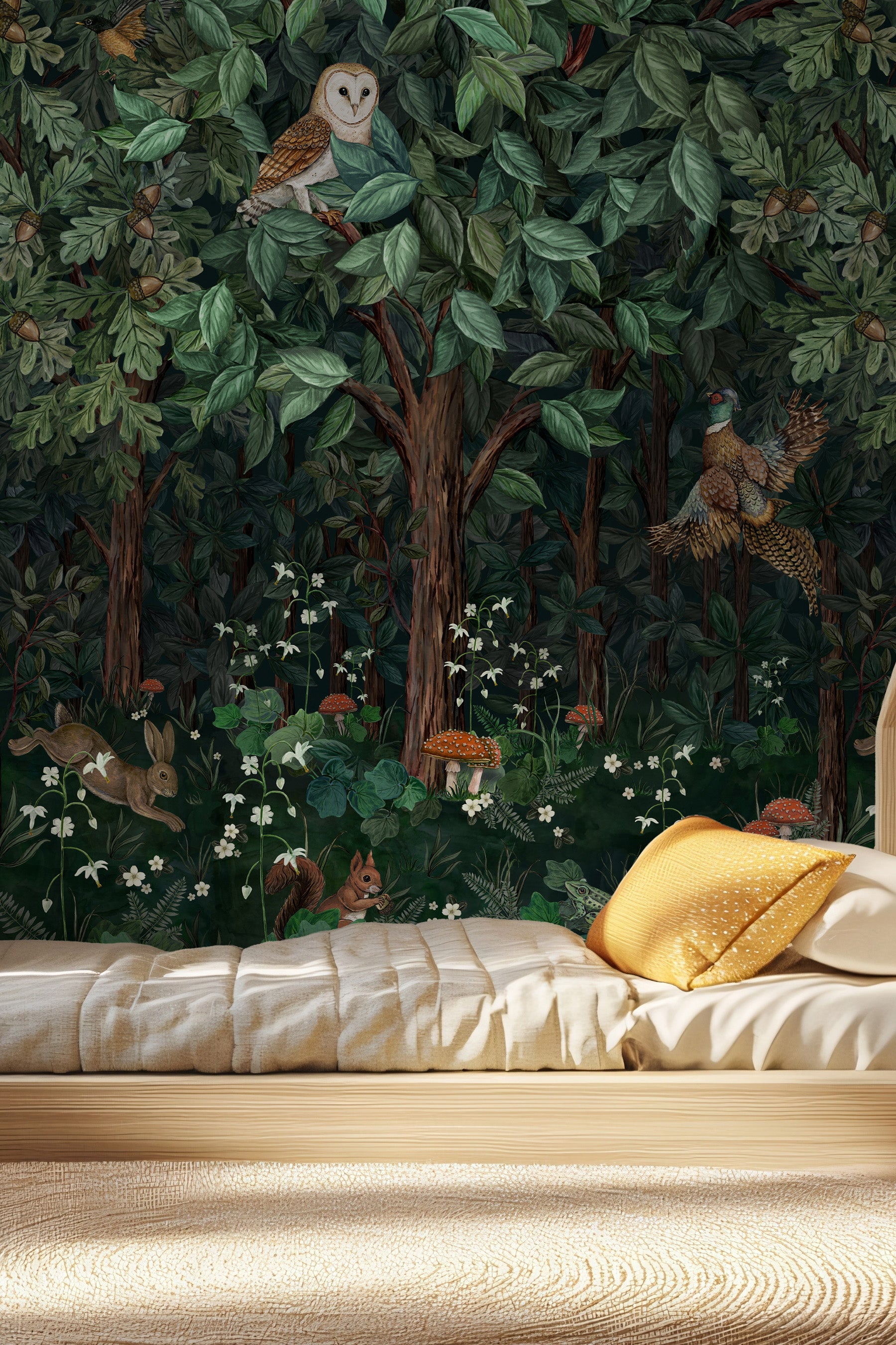 Woodland Mural Close Lifestyle Image