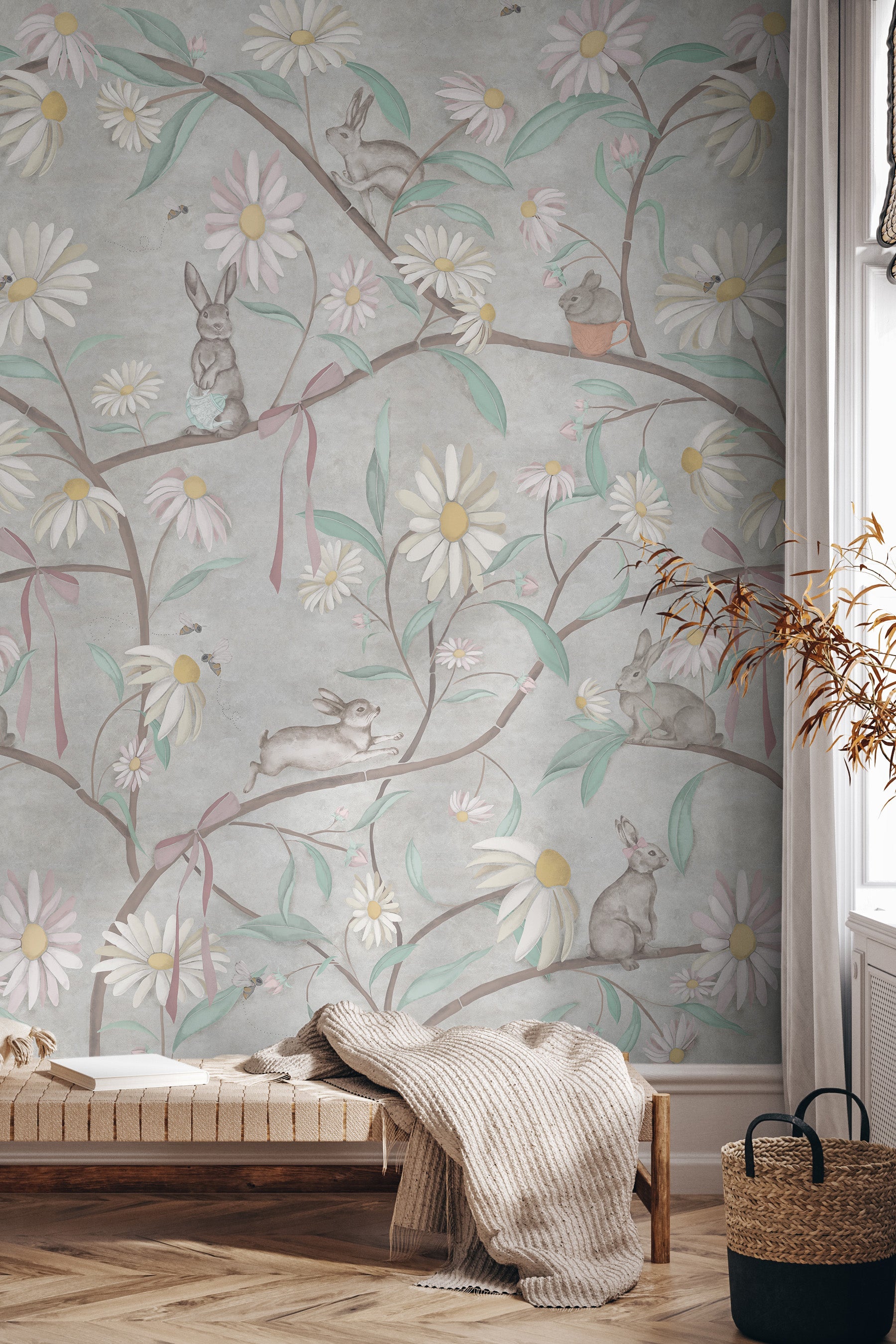 Cottontail Mural Wide Lifestyle Image