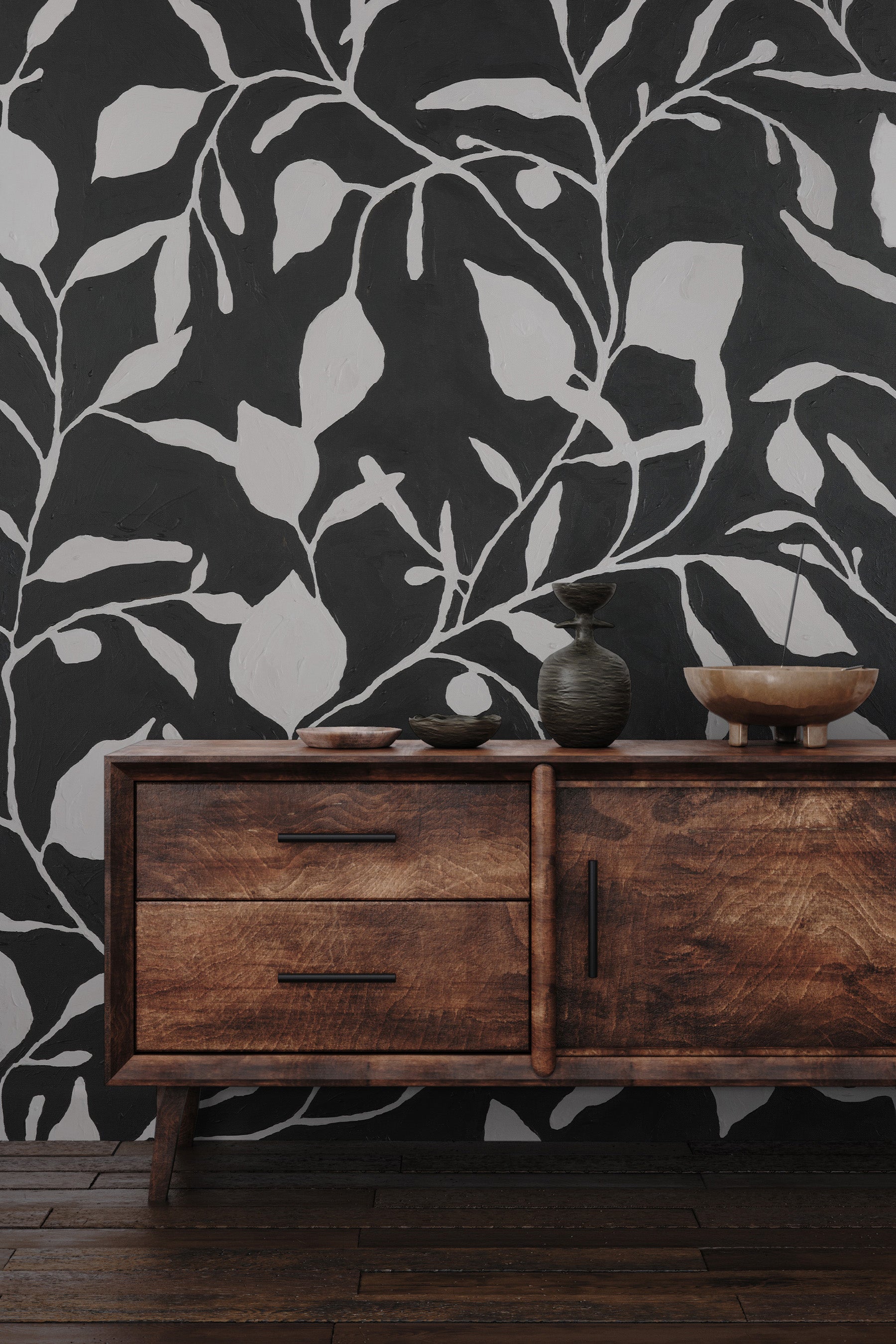 Cleo Mural Onyx Close Lifestyle Image