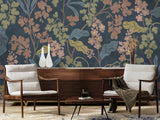 Fiori Mural - Navy Bloom