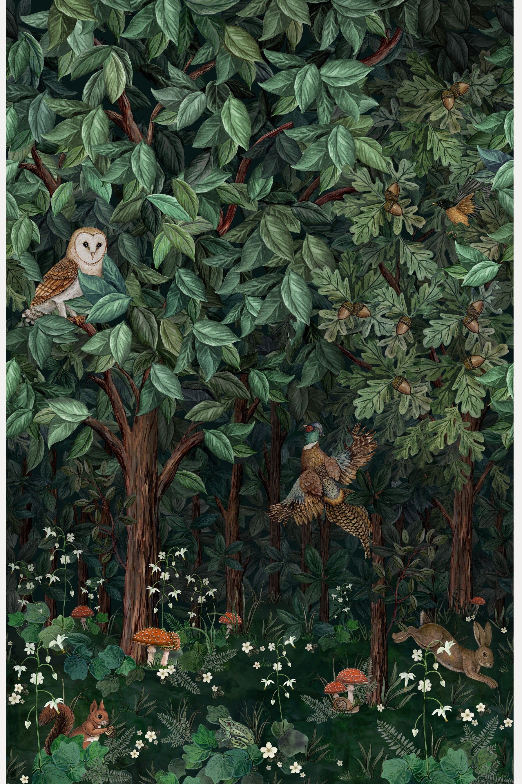 Woodland Mural Full Design Panel Image