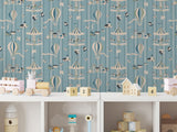 Funfair Soft Blue - Stripes