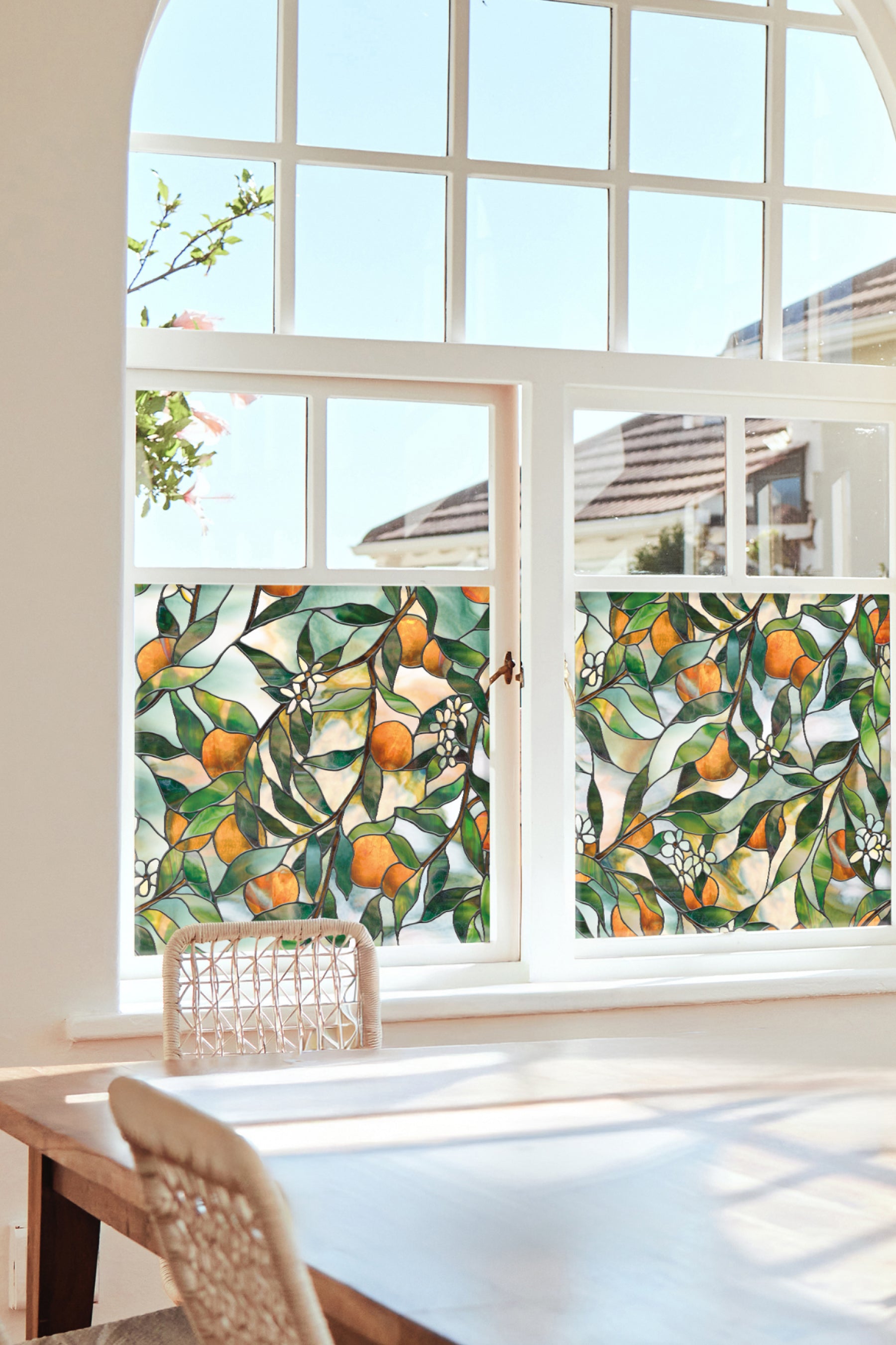 Valencia | Window Film with Colorful Stained Glass Pattern | Made