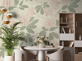 Passion Flower Mural - Whisper Blush