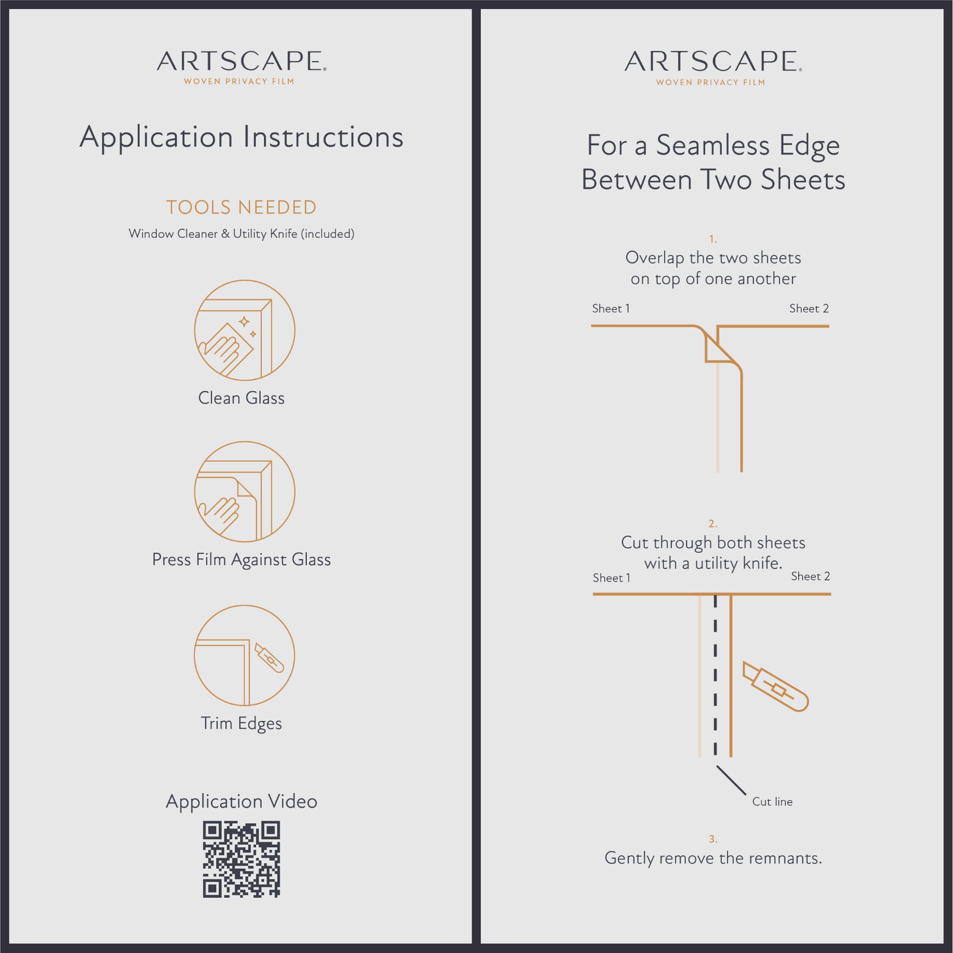 Artscape Eclipse Woven Film  - Decorative Privacy Window Films