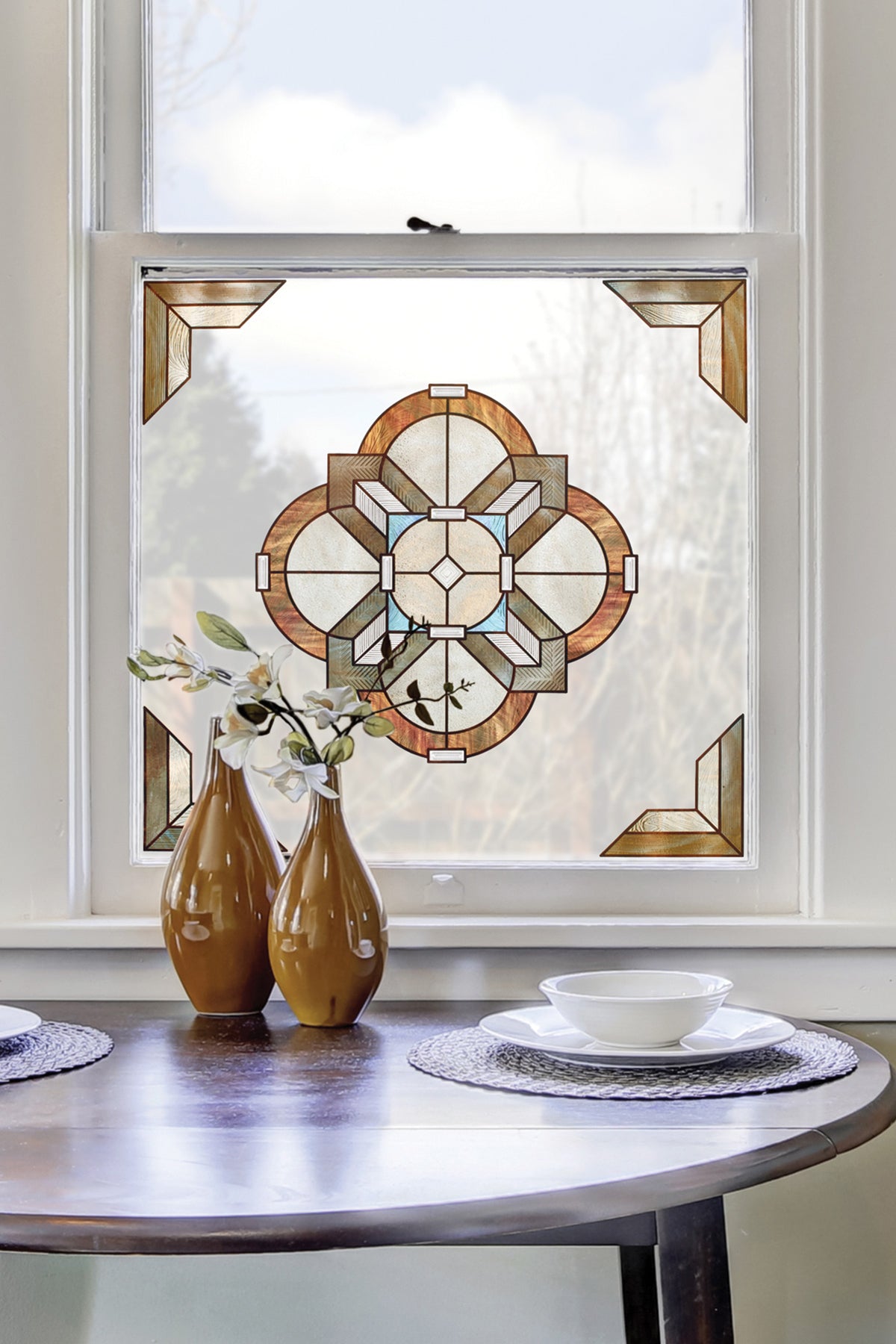 Artscape Newport Amber Accent  - Decorative Privacy Window Films