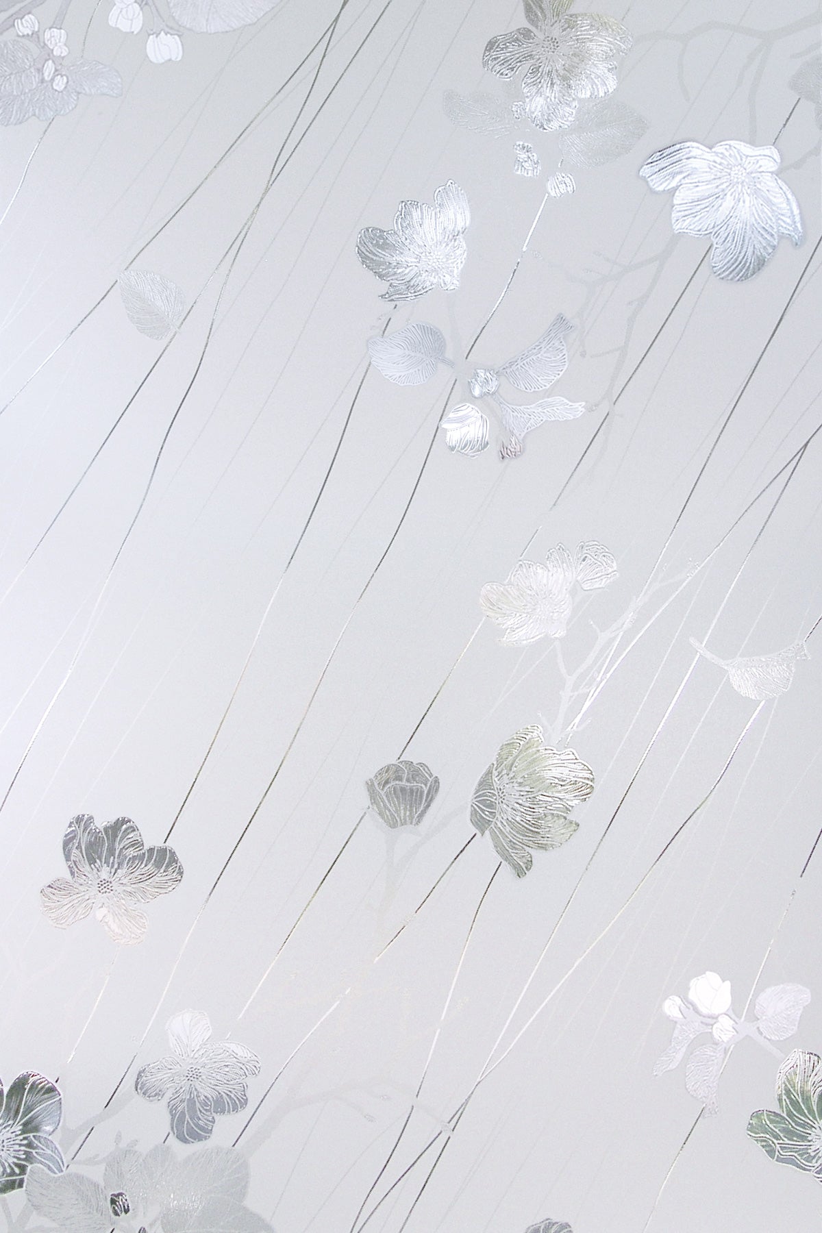 Artscape Silver Rose  - Decorative Privacy Window Films