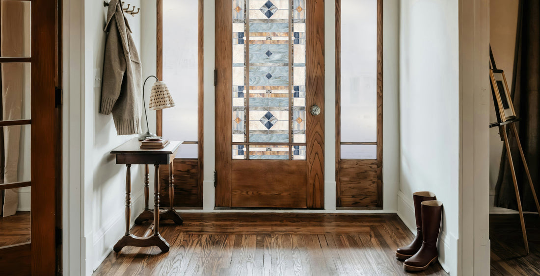 Stained Glass Window Film for Privacy, Color, and Character