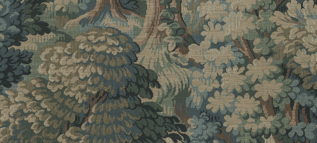 Orléans Forest Wallpaper: A Botanical Design Inspired by Antique French Tapestries