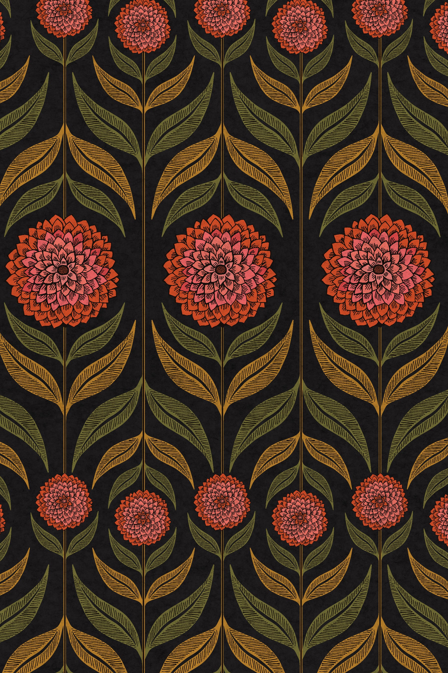 Charlotte Carousel Wallpaper Design