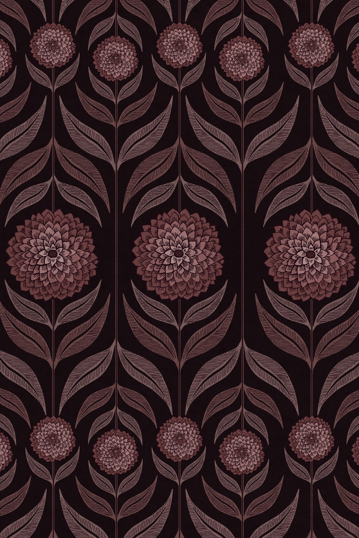 Charlotte Plum Wallpaper Design