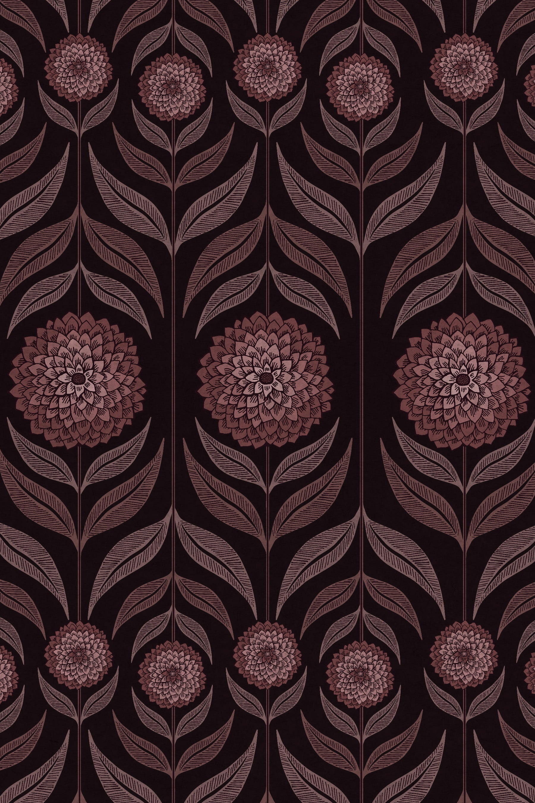 Charlotte Plum Wallpaper Design