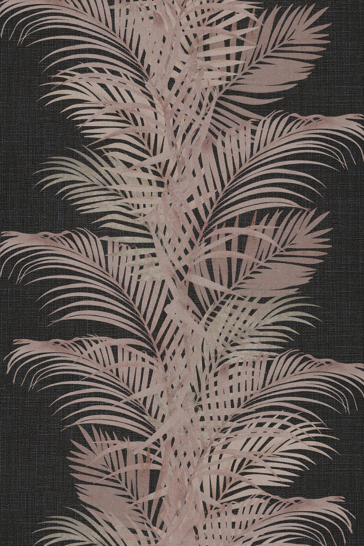 Palmetto Graphite Wallpaper Design