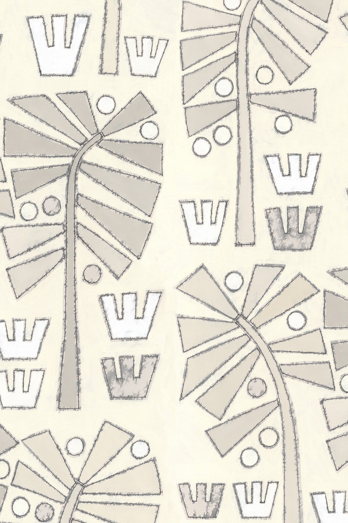 Grove Oyster Wallpaper Design