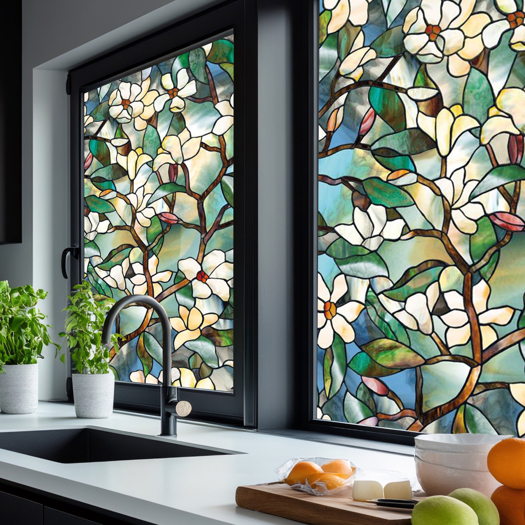 Colored Stained Glass Window Film – Artscape Inc