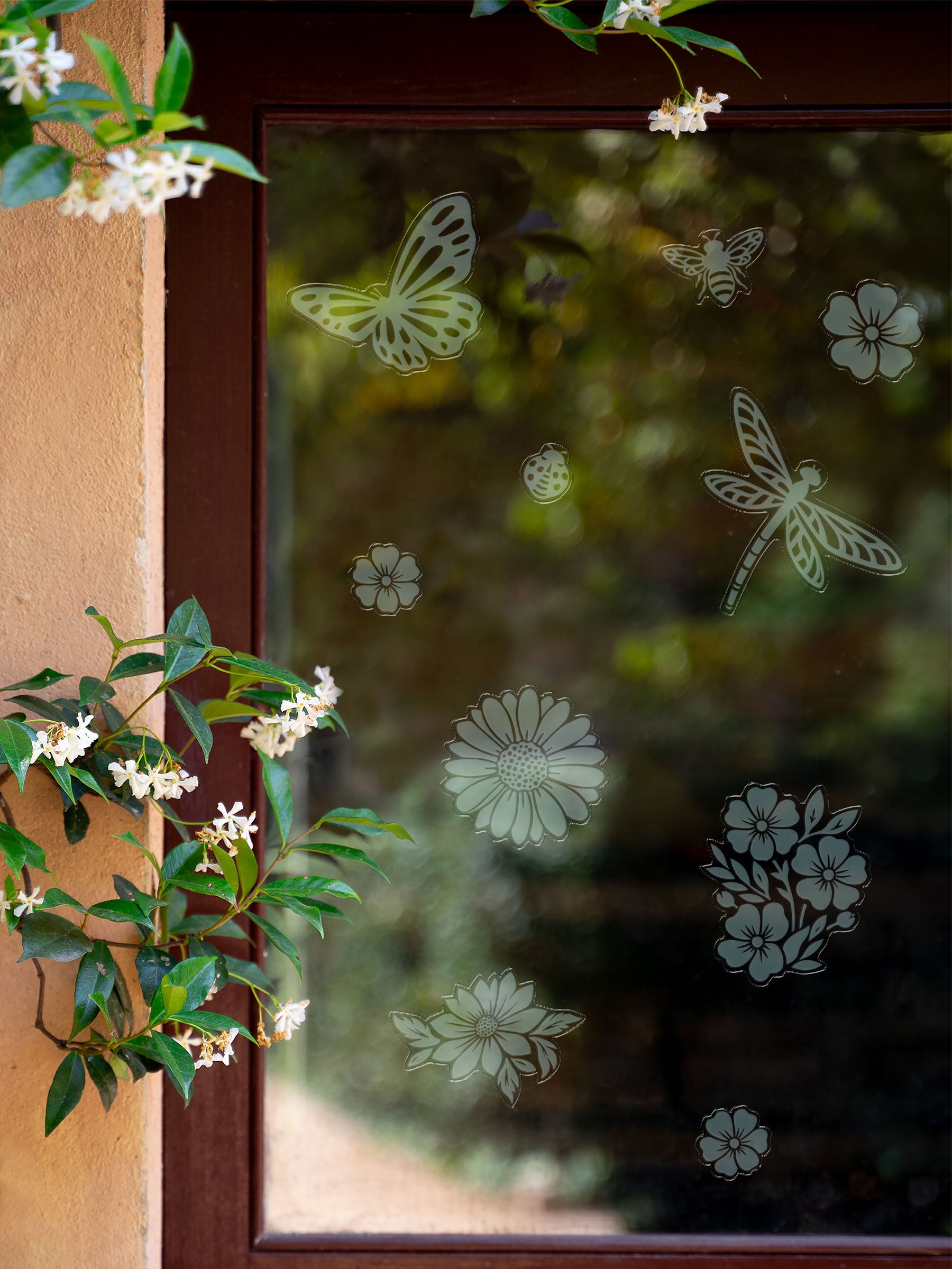 Wings and Blooms Bird Deflectors