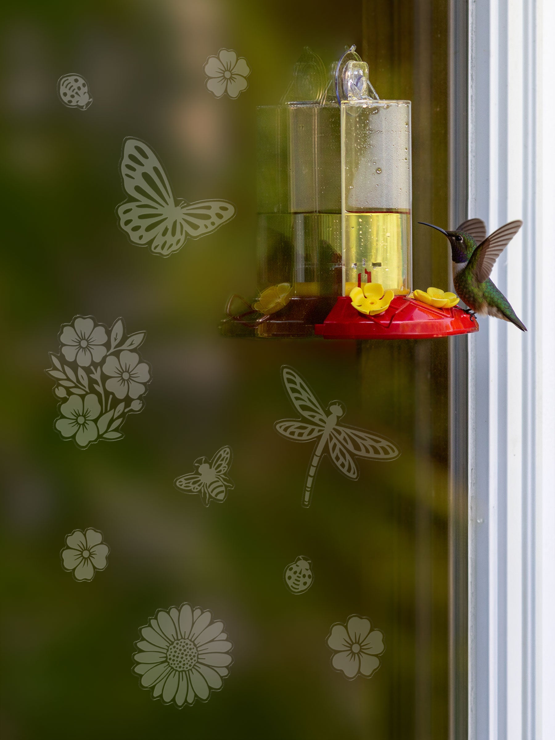 Wings and Blooms Bird Deflectors