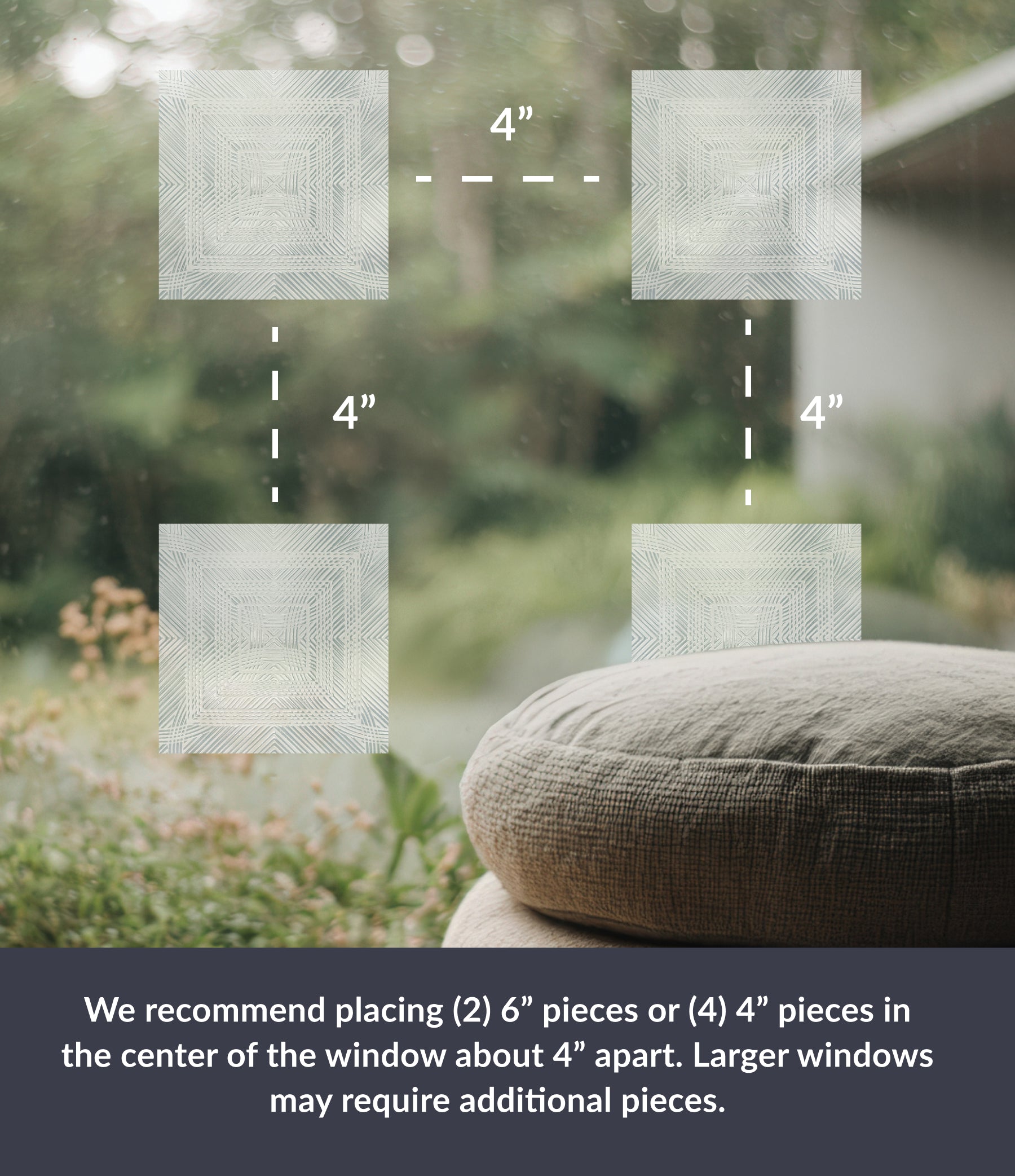 Clear 4" Bird Deflector