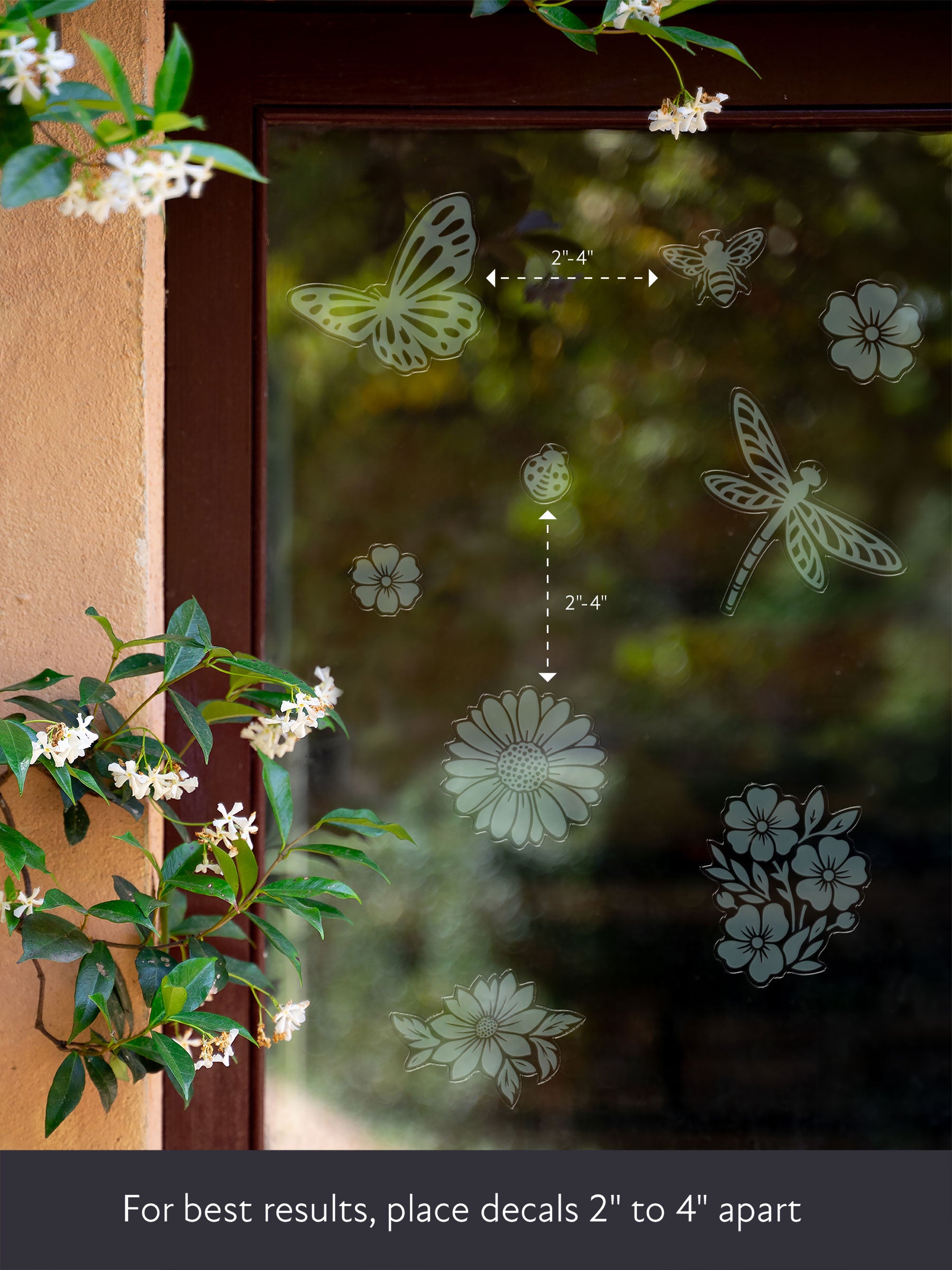 Wings and Blooms Bird Deflectors