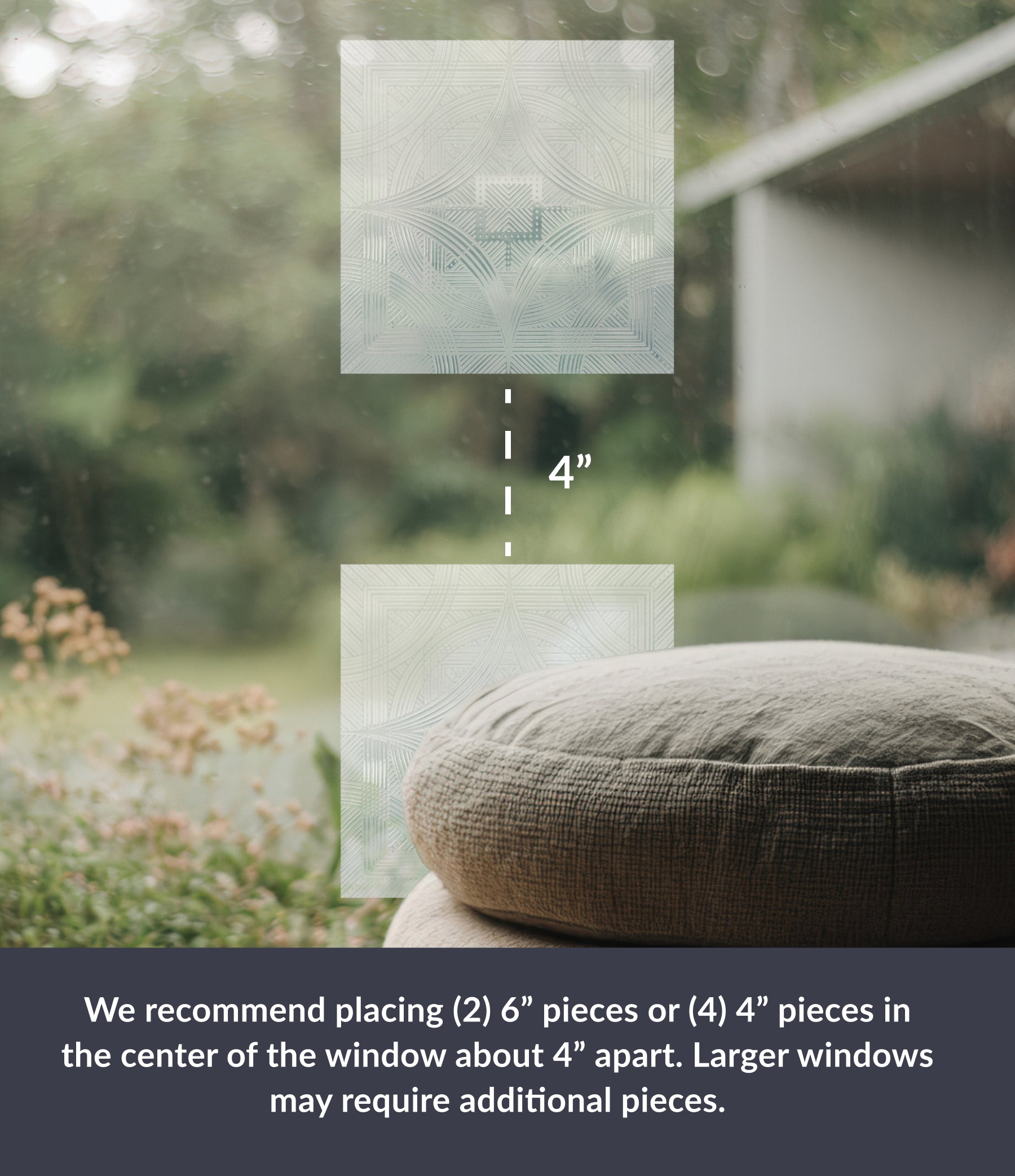 Clear 6" Bird Deflector