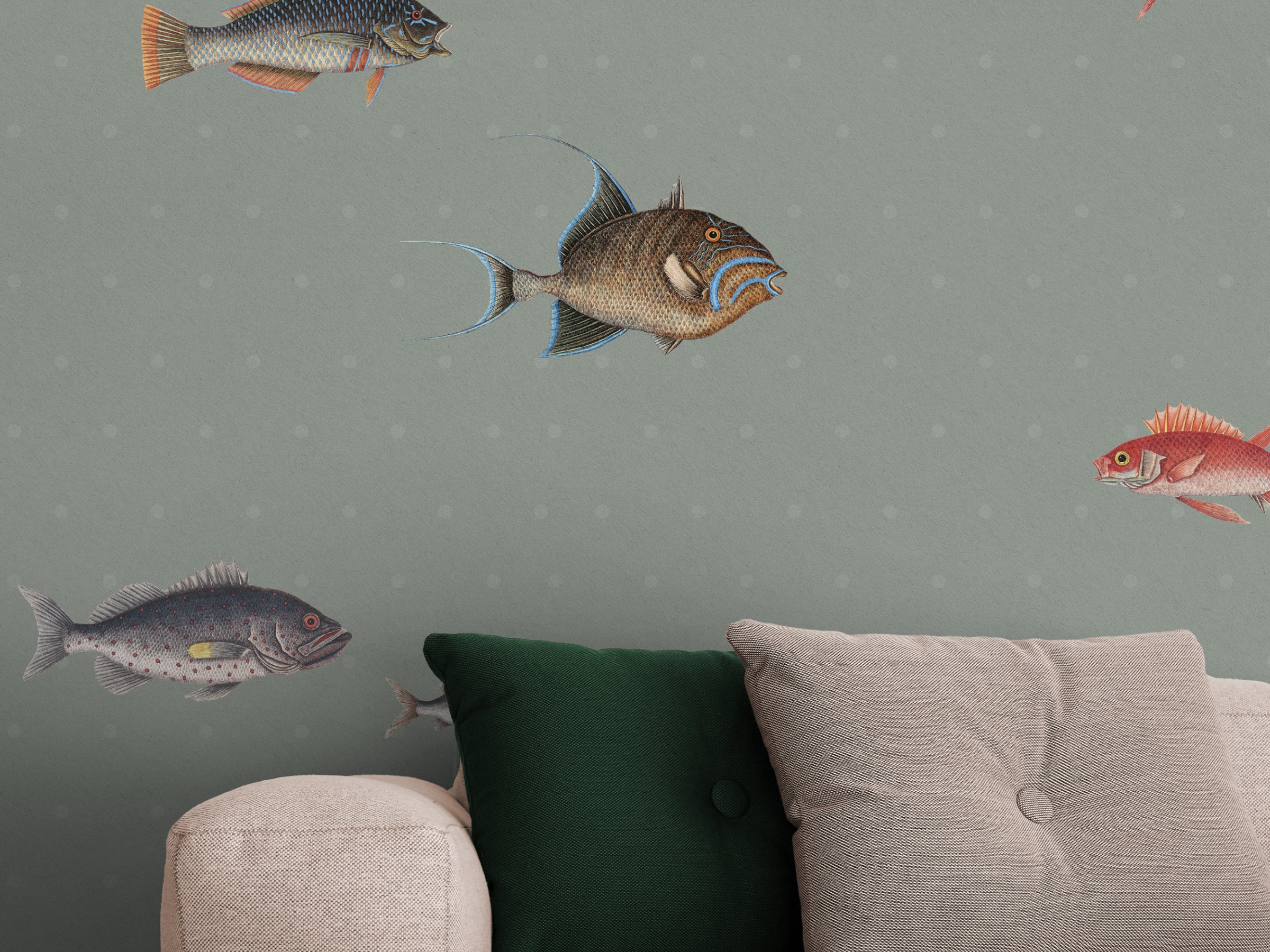 Catch of the Day Lagoon - Polka Dots