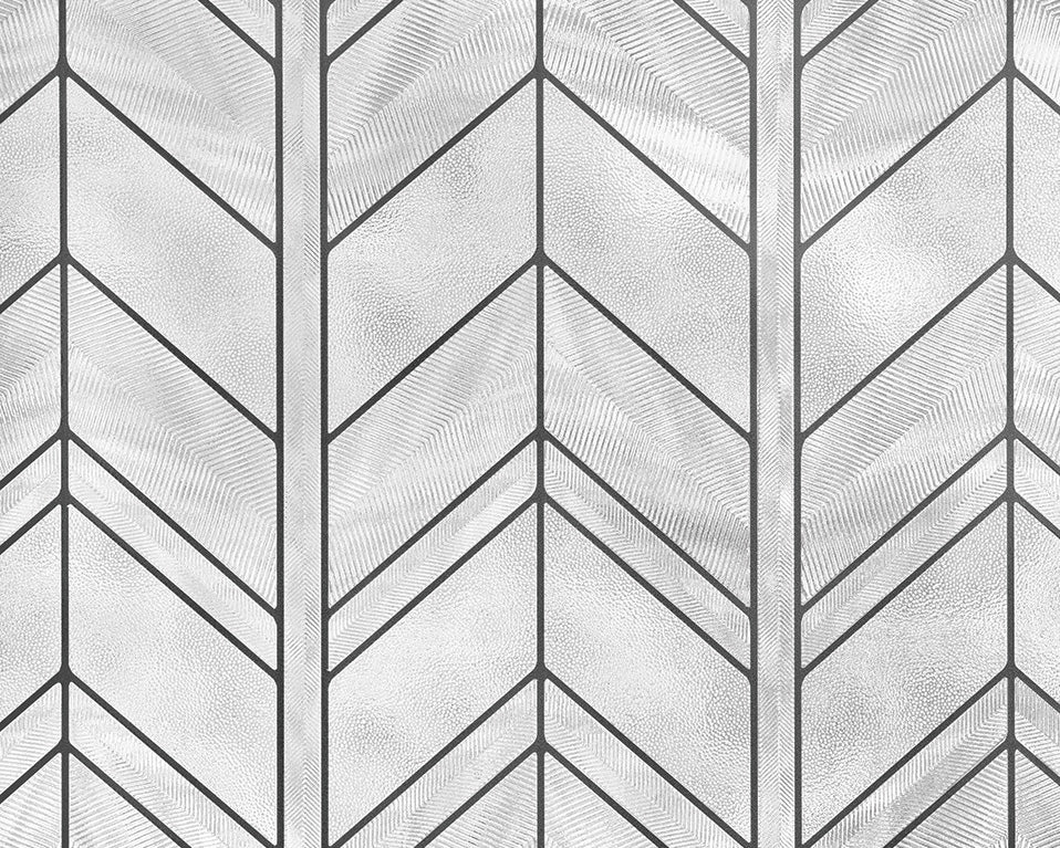 Leaded Window Pattern Chevron | Window Film with Textured Leaded Glass Pattern | Made in USA ...