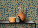 Citrus Grove Navy Sage - Oranges