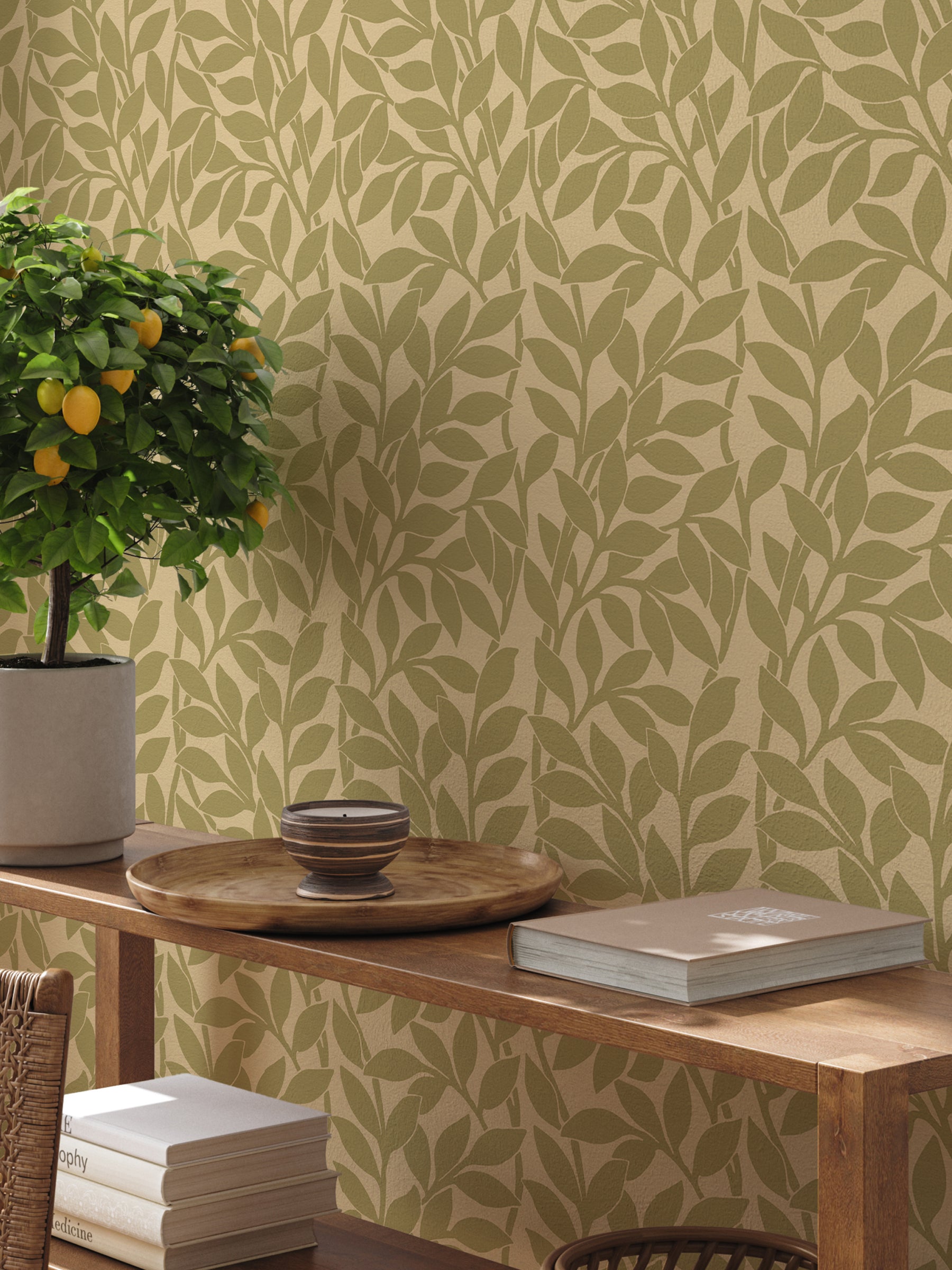 Citrus Grove Olive Green - Leaves