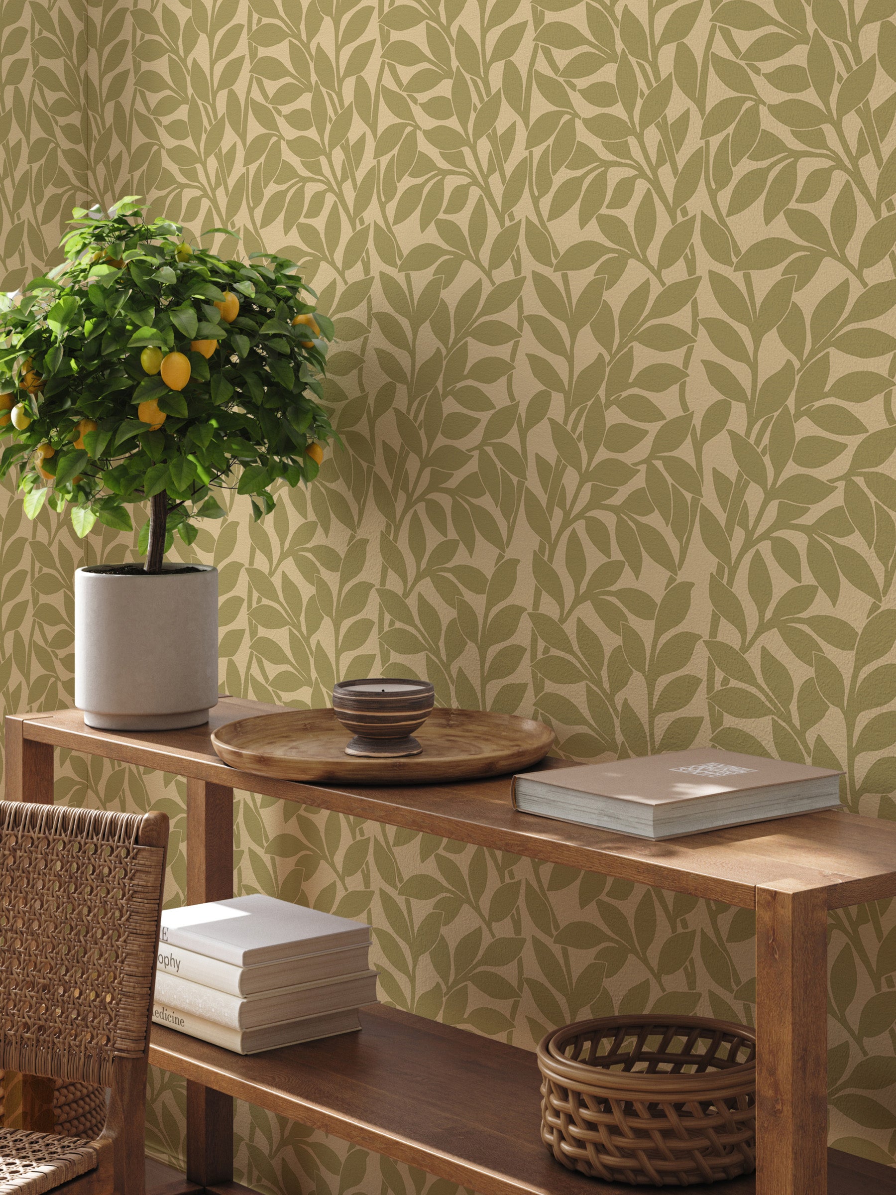 Citrus Grove Olive Green - Leaves