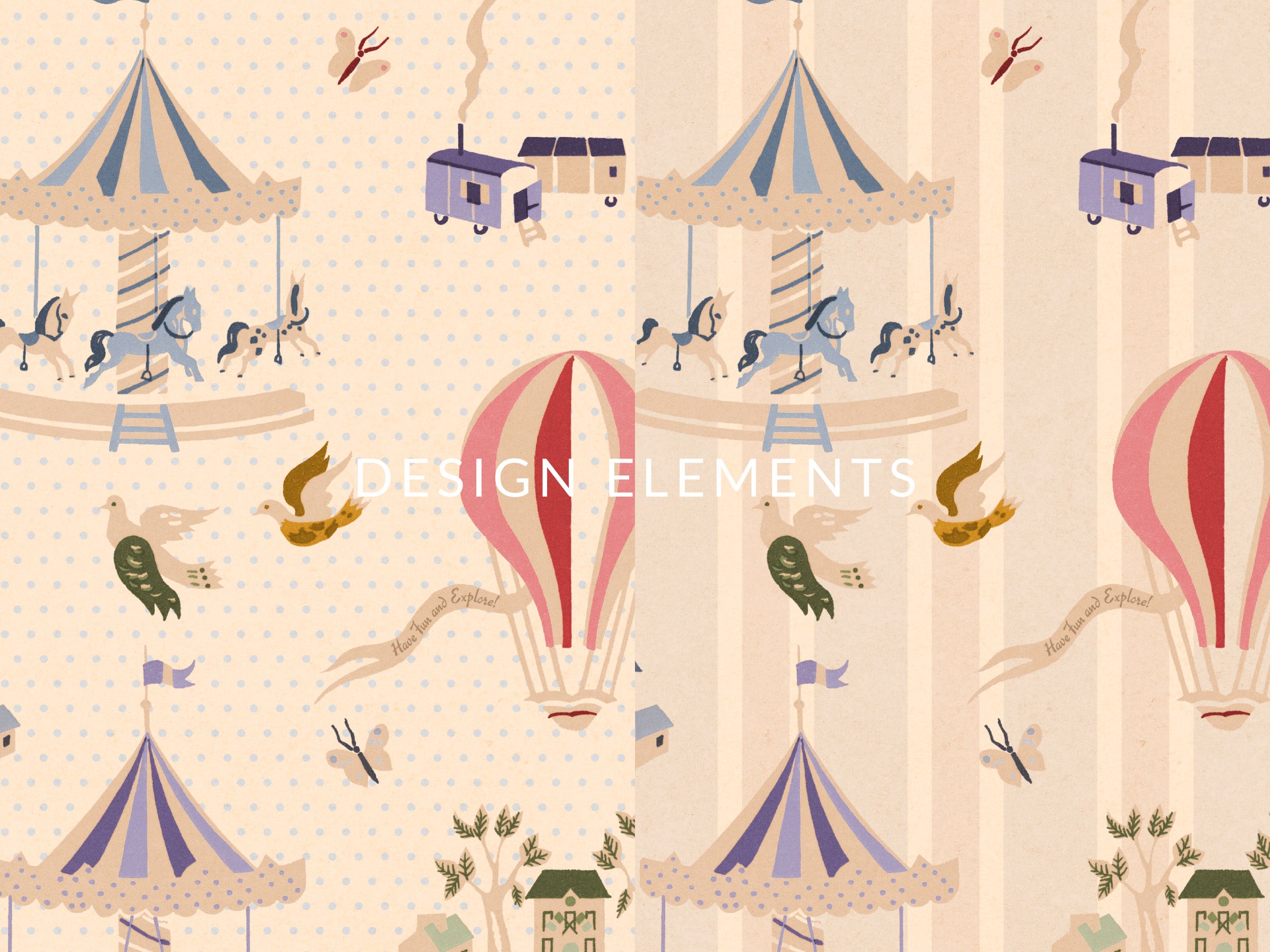Funfair Soft Rainbow - Polka Dots