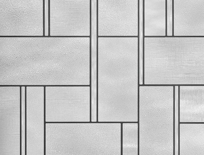 Linear Window Film Pattern Empire | Window Film with Textured Leaded Glass Pattern | Made in USA ...