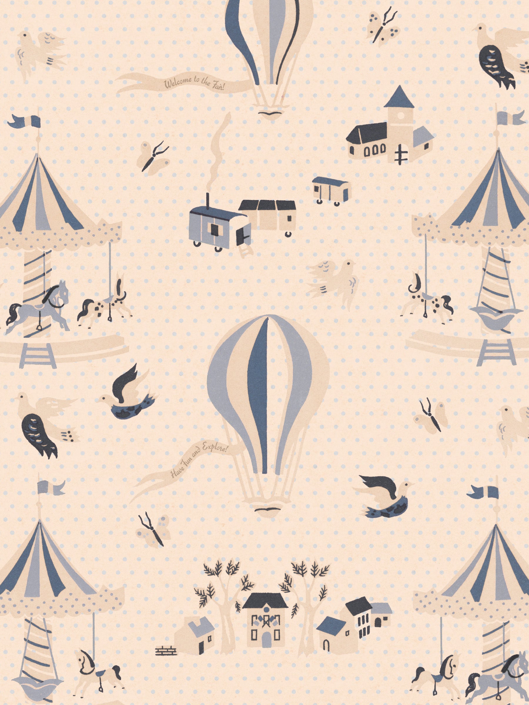Funfair Soft Cream - Polka Dots