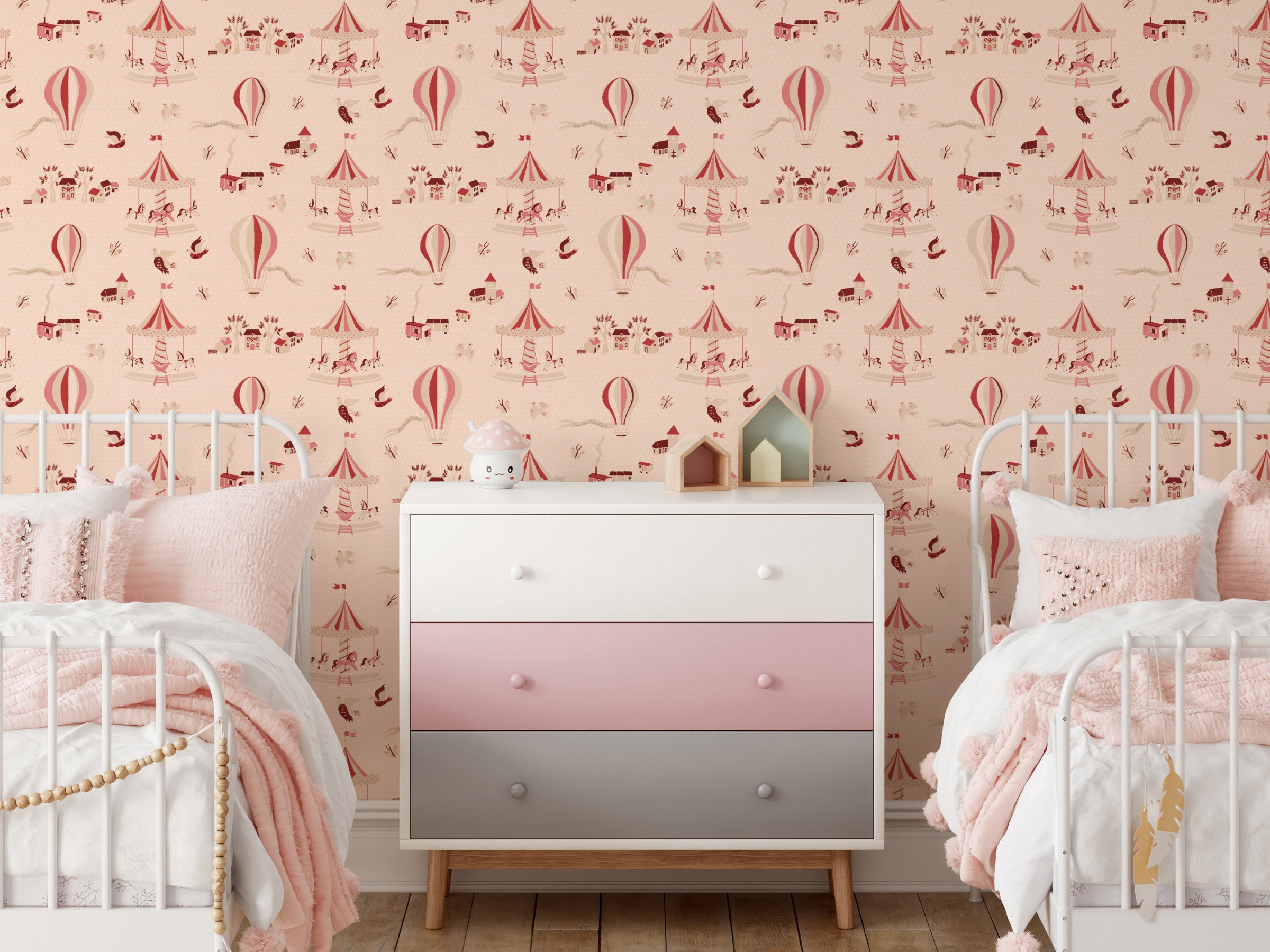 Funfair Soft Pink - Polka Dots