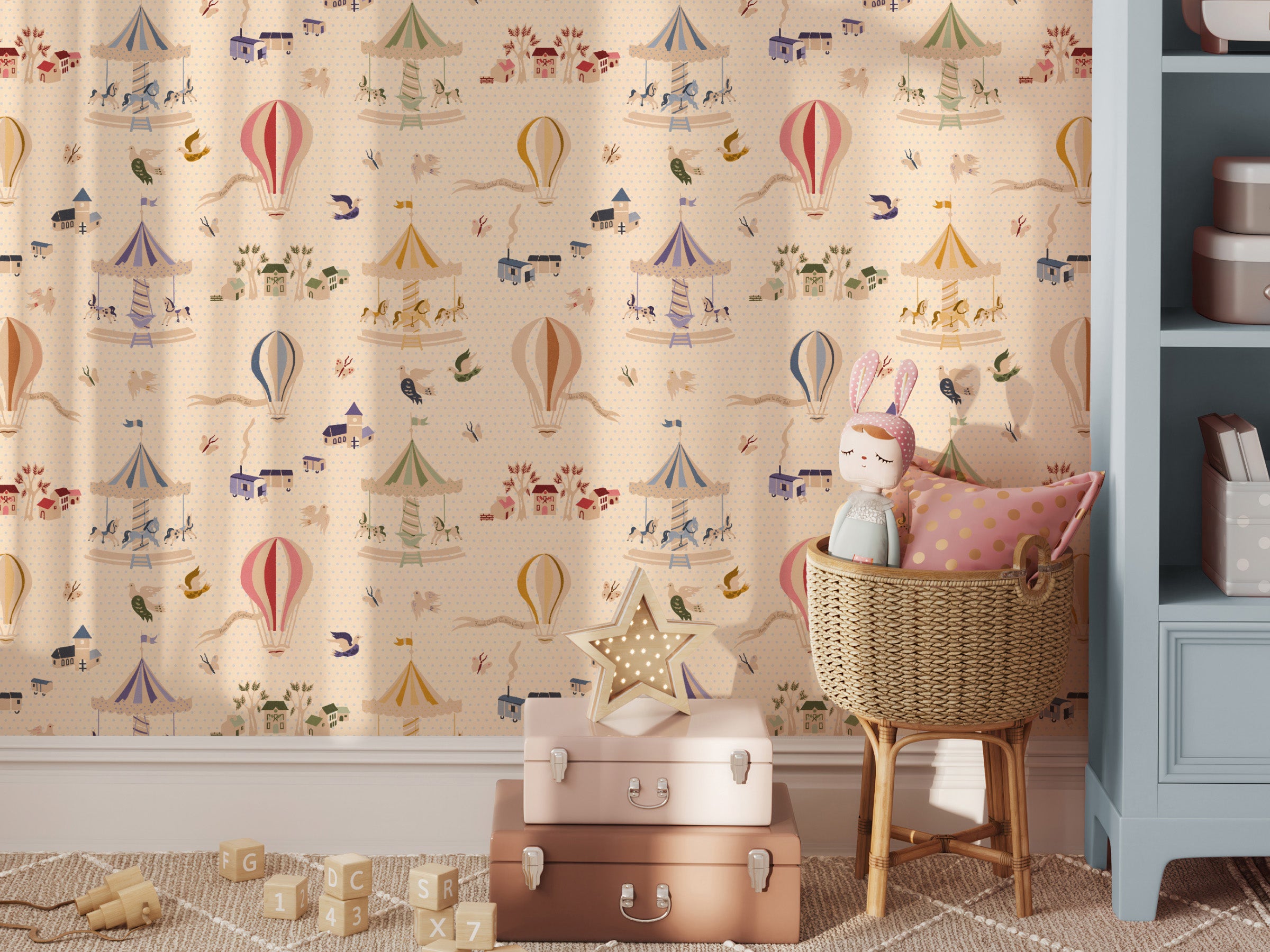 Funfair Soft Rainbow - Polka Dots