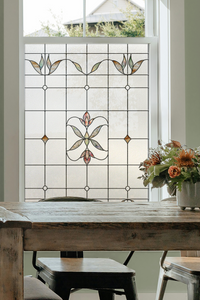 Heritage | Window Film with Colorful Stained Glass Pattern | Made in ...