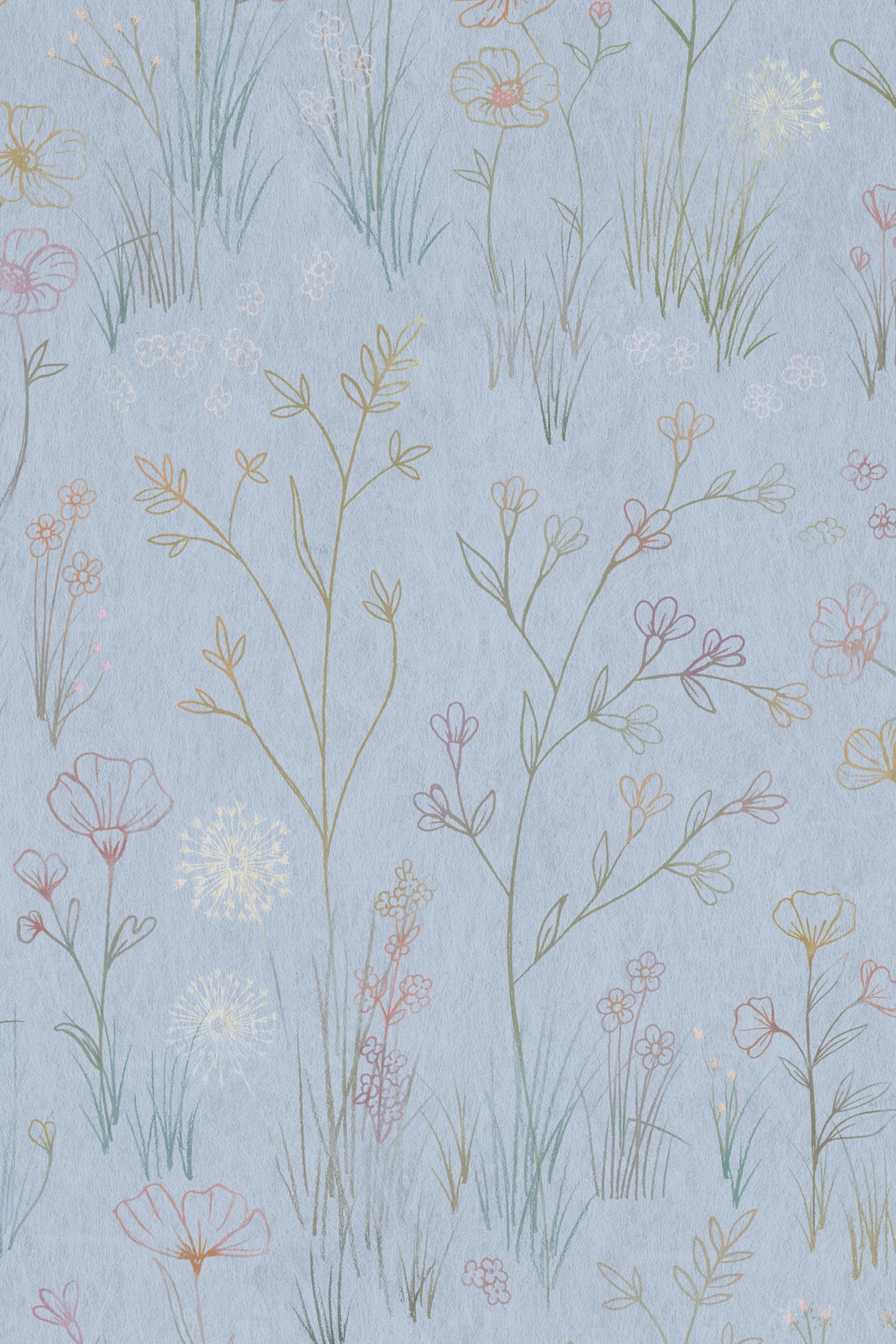 Meadow Lakeside Wallpaper Design