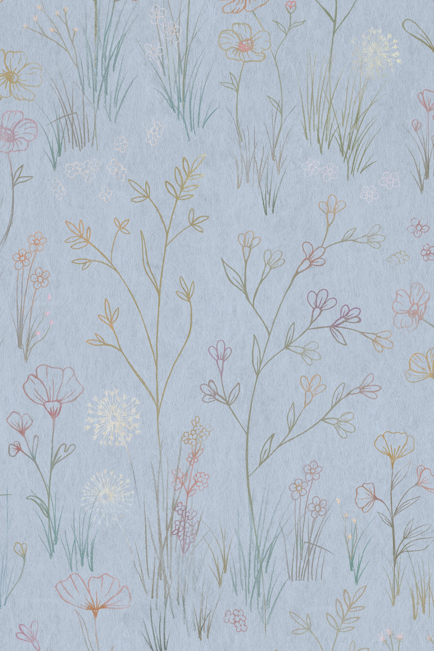 Meadow Lakeside Wallpaper Design