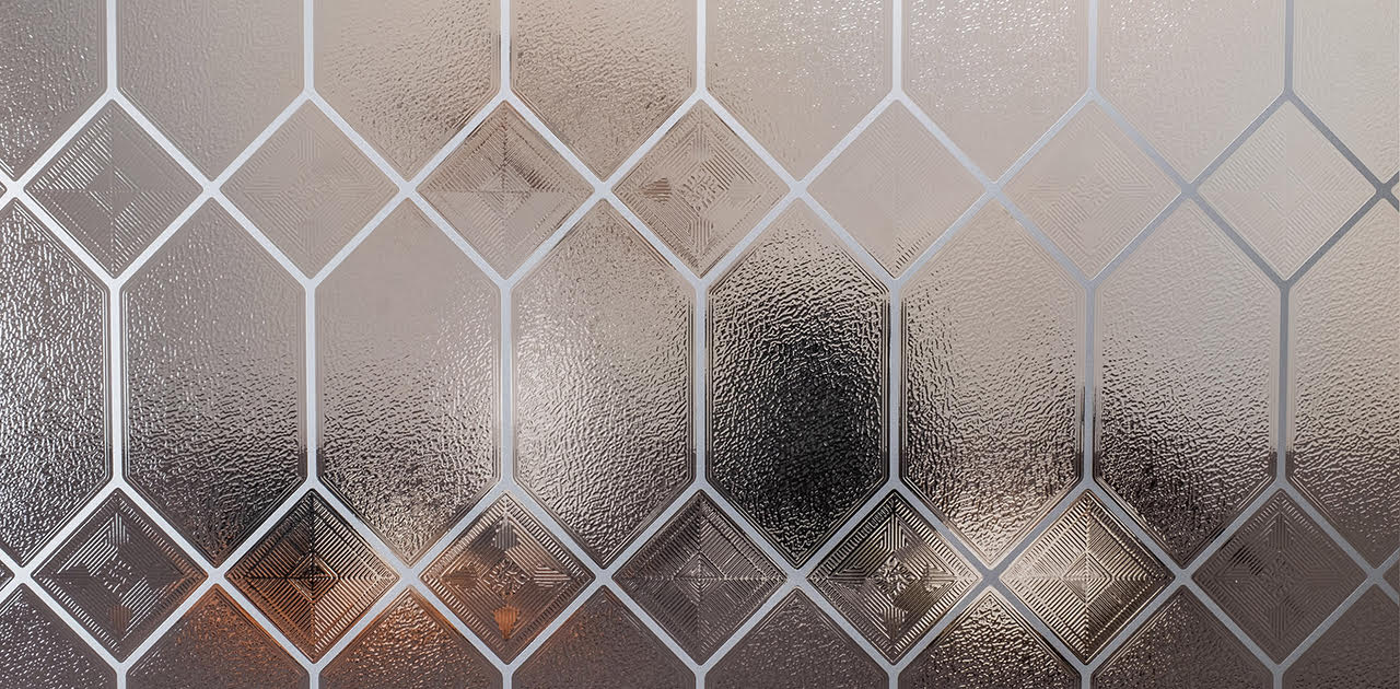 An image of a still life setting, obscured by the Old English window film in order to exhibit the privacy level of the selected film.