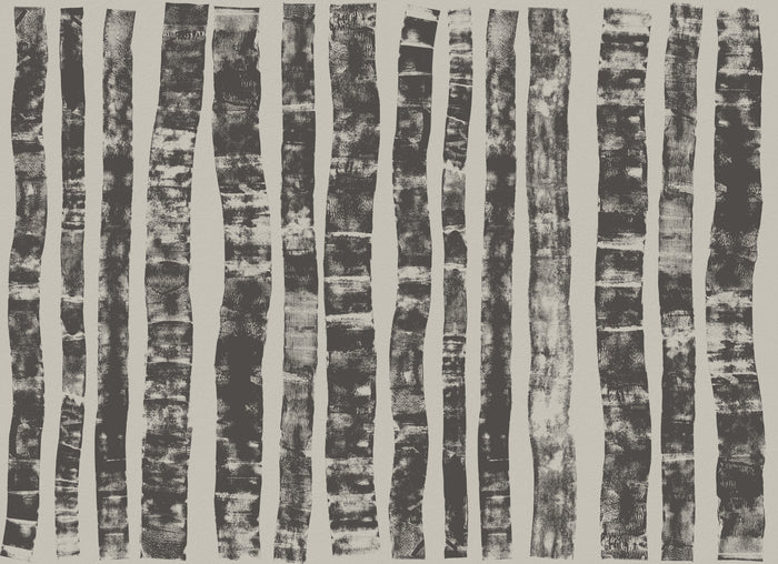 Birch Mural - Midnight
