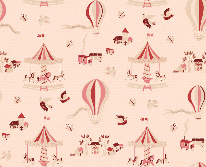 Funfair Soft Pink - Polka Dots
