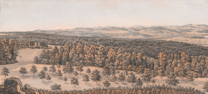 Swiss Landscape - Estival Sepia