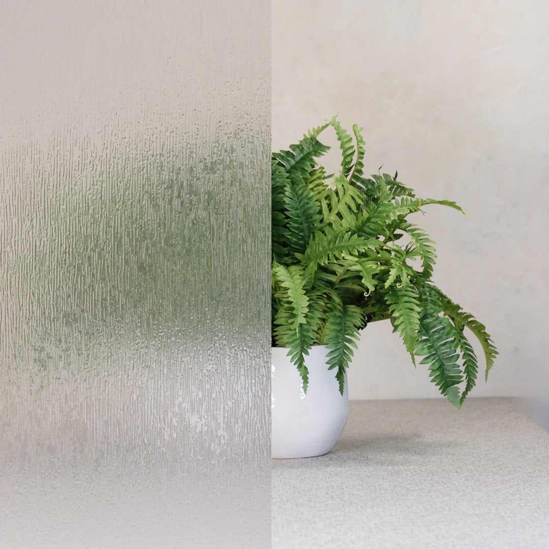 Rain 36 x 72 Inch | Window Film with Textured Glass Pattern | Made
