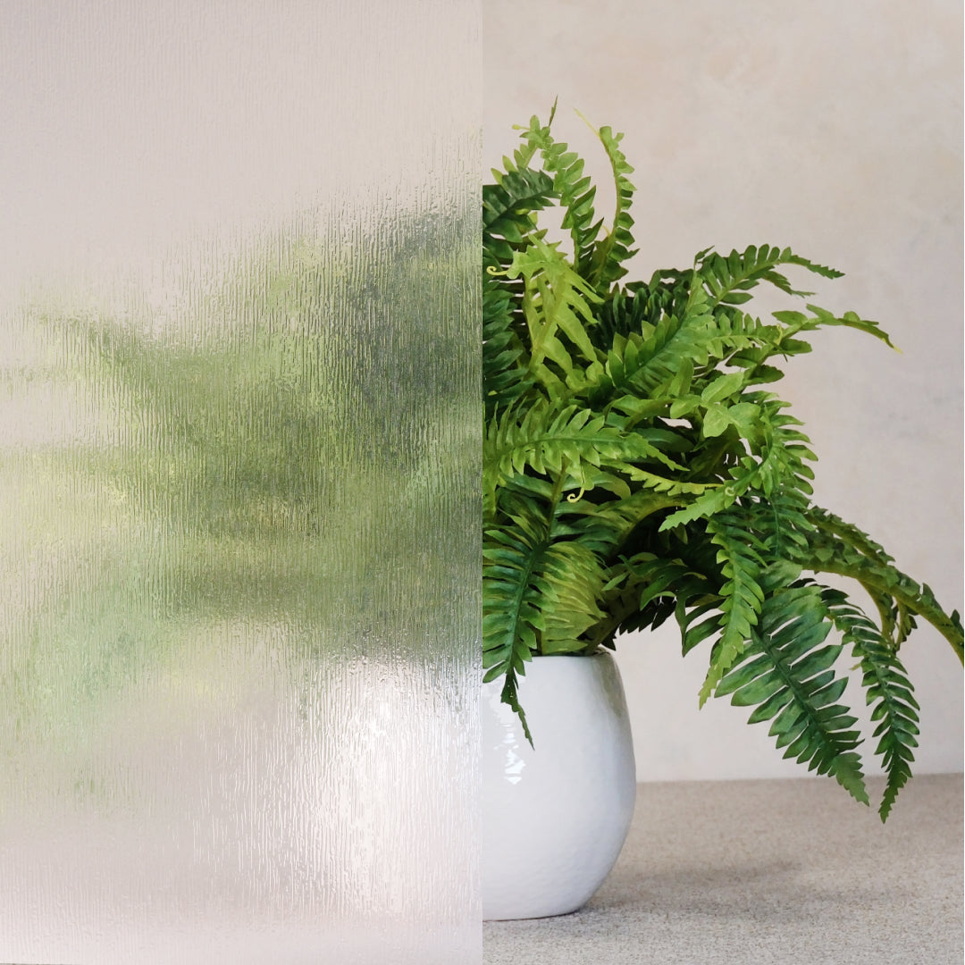 Rain 36 x 72 Inch | Window Film with Textured Glass Pattern | Made
