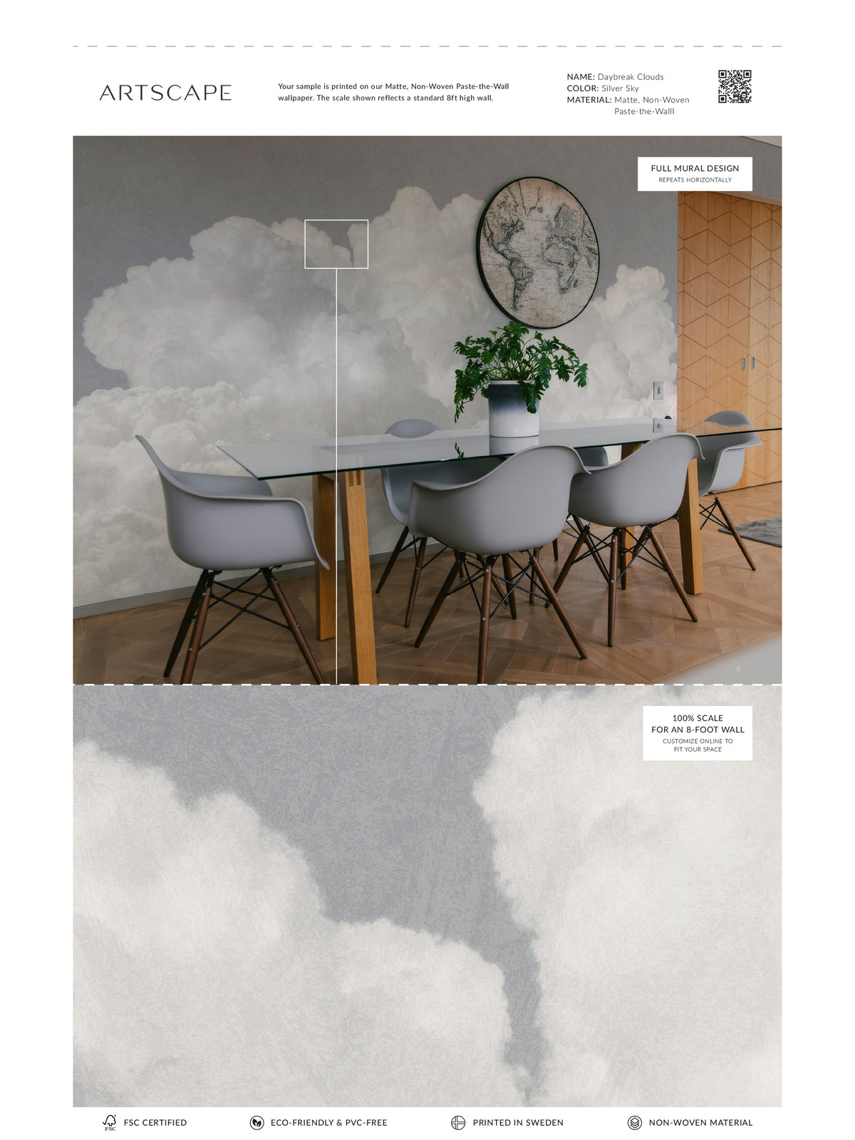Daybreak Clouds - Silver Sky