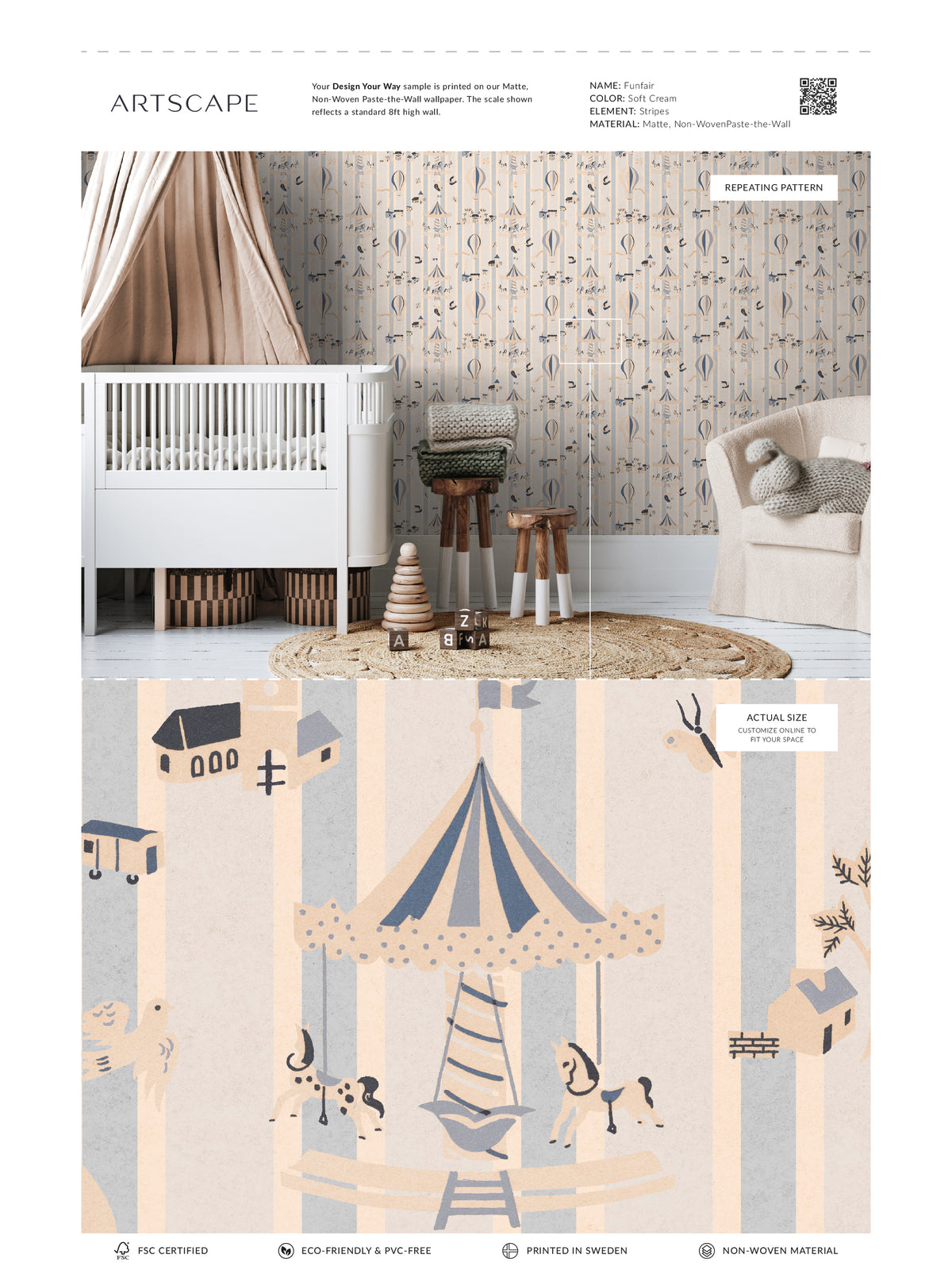 Funfair Soft Cream - Stripes
