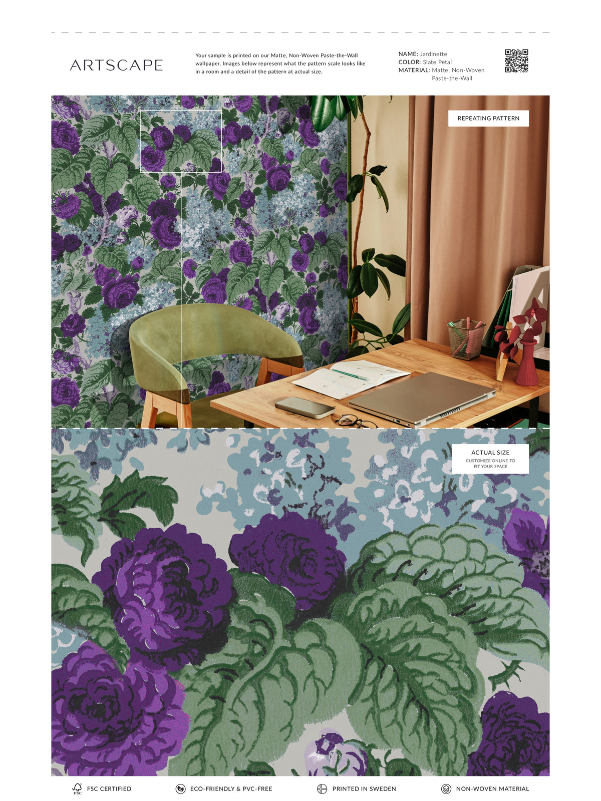 Jardinette - Slate Petal