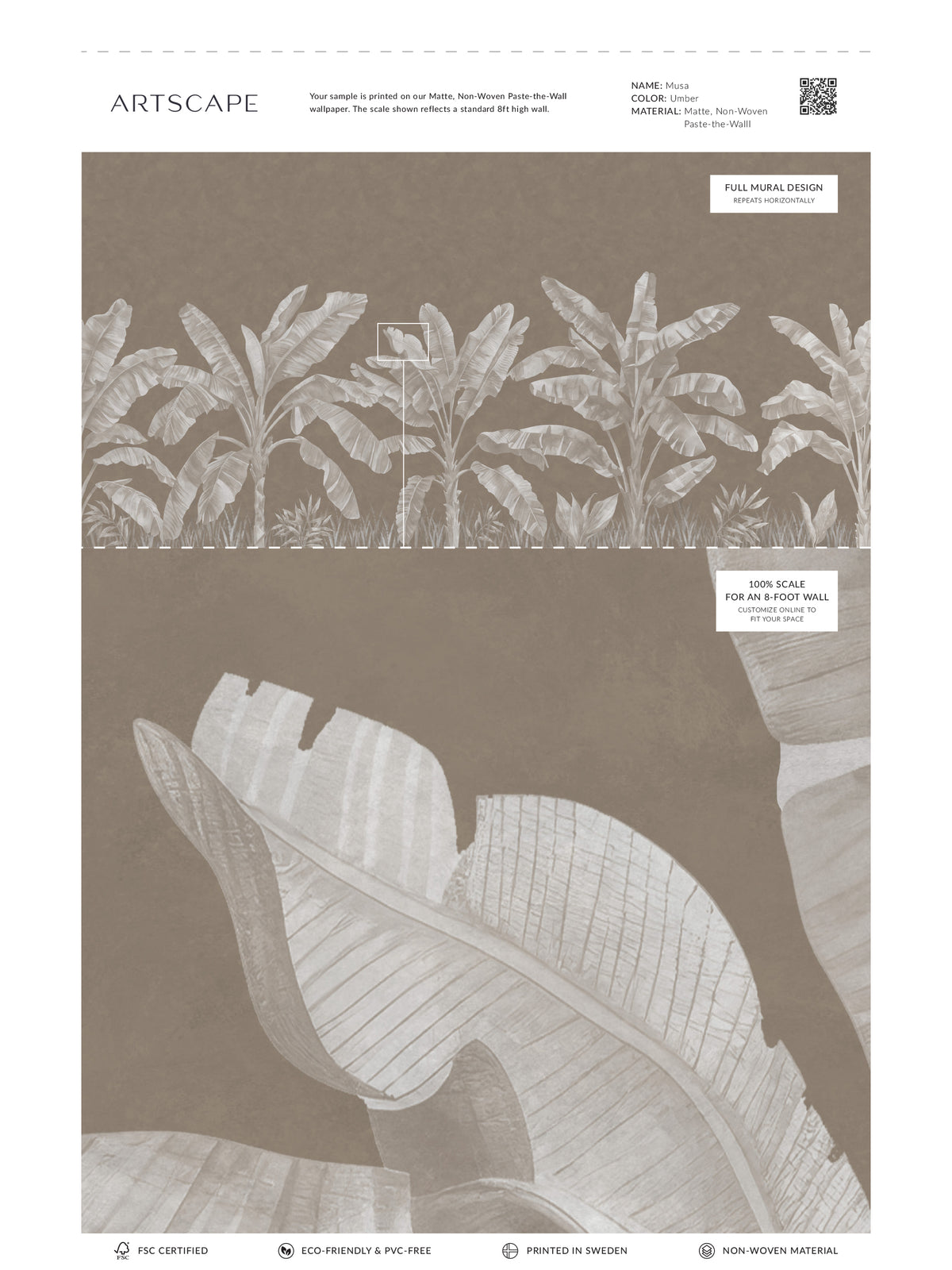 Musa Mural - Umber